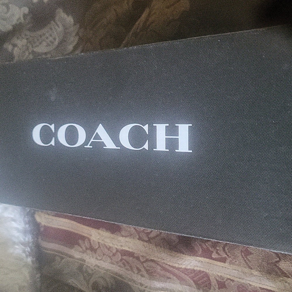 Coach Black Leather Flats with Bow New Boxed Care Card Tagged Free Gift - Picture 4 of 5